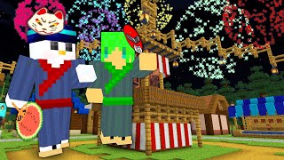  - 【マイクラ】1週間「夏祭り」でふうはやくんと遊んでみた結果！？