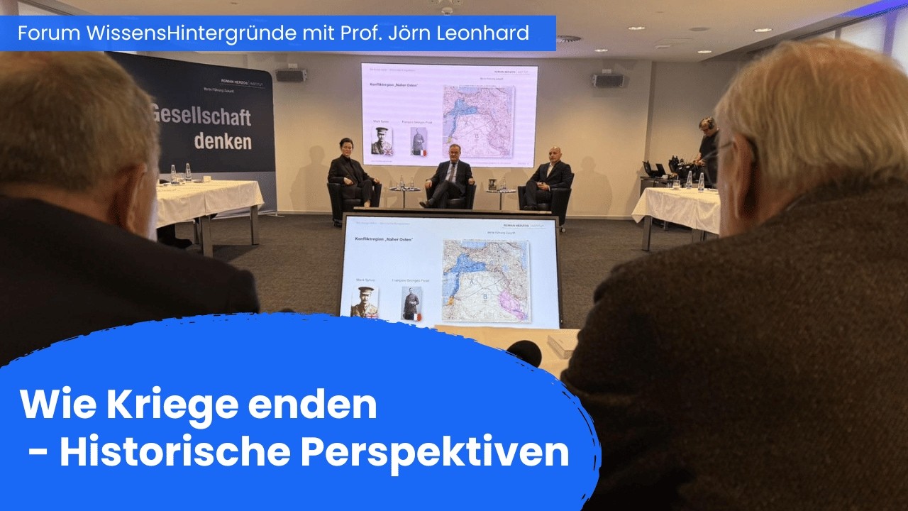 Videomitschnitt Forum WissensHintergründe mit Jörn Leonhard