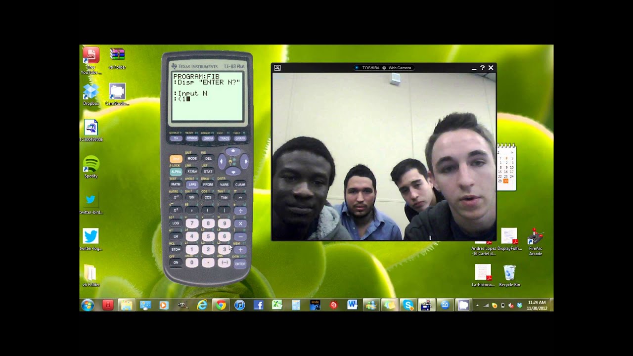 Fibonacci series calculator program.