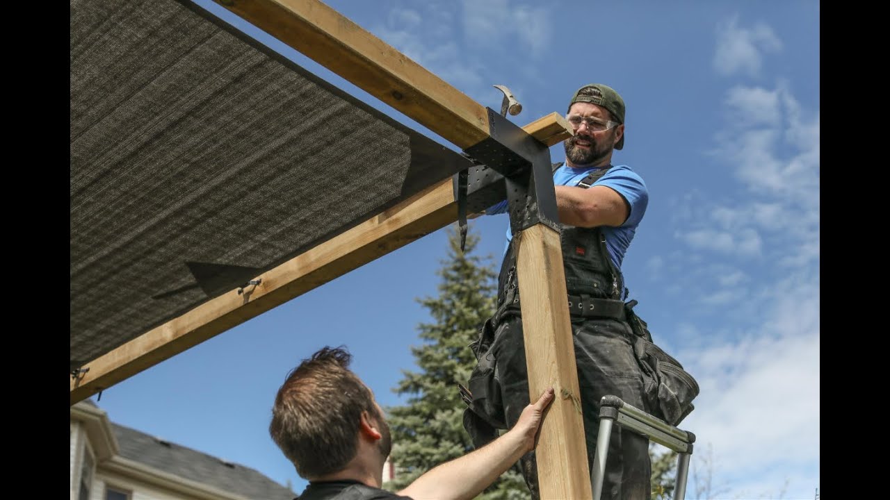 How to Build a Pergola in 1 Hour | Simple Backyard DIY Guide