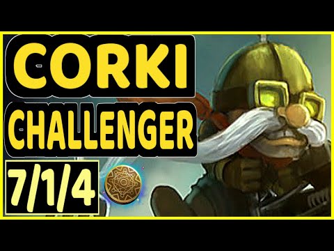 MAGIFELIX (CORKI) - 7/1/4 KDA CHALLENGER GAMEPLAY - EUW