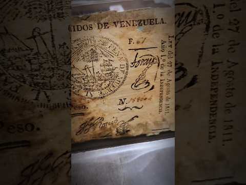 ¡Los primeros Billetes de Venezuela! Realizados por Miranda y Páez. #monedas #numismatica #historia