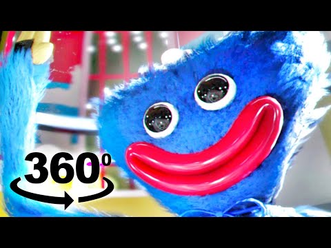 360 Video - Poppy Playtime Huggy Wuggy Full VR Game Part 1