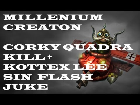 MIL Creaton Corky quadra kill + Kottenx leesin flash juke - MIL vs ROC - EU LCS Summer Split 2014