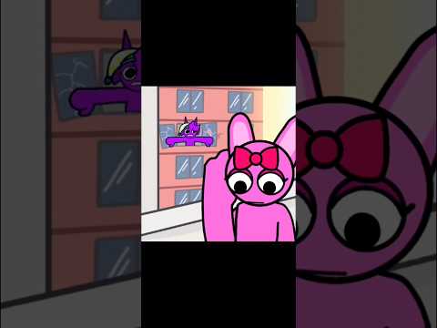Pinky woke Durple up #short #animation #sprunki #funny #pinki #durple