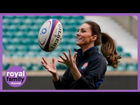 Kate Shows Off Skills as New Royal Rugby Patron