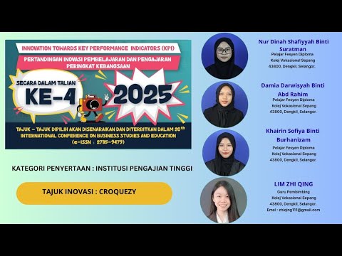 INOVASI ICBE 2025 CROQUEZY