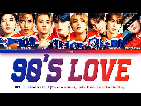 [Karaoke Ver.] NCT U "90’s Love" (8 Members Ver.) (Color Coded Lyrics Han|Rom|Eng)