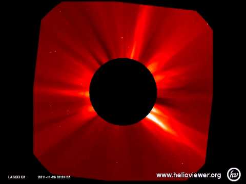 LASCO C2 (2011-11-21 20:12:05 - 2011-11-28 15:12:10 UTC)