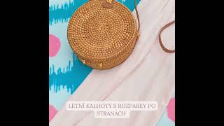 Savione - letní kalhoty s rozparky - černá, sednou od velikosti XS do L