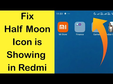 How to Fix Half Moon Icon is Showing in Redmi Mobiles?