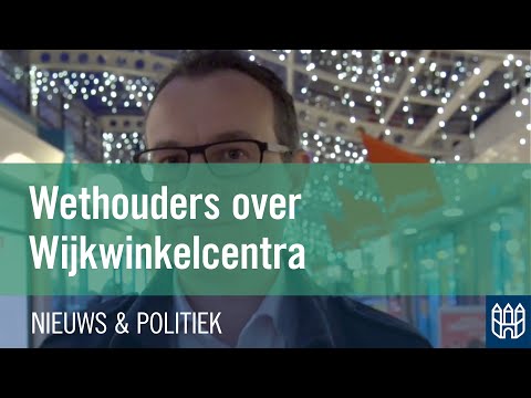 Wethouders De Ridder, De Vries en Jacobs over de wijkwinkelcentra.