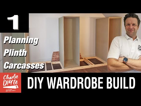 Part of a video titled DIY Fitted Wardrobe Build with Basic Tools - Video #1 - YouTube