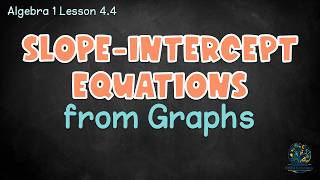 Slope-Intercept Form from Graphs | Find m and b Step-by-Step | Algebra 1