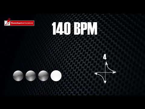 Base de batería en 4/4 a 140 BPM "drum loop" para practicar