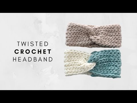 Easy Twisted Headband Tutorial [yes it's crochet]