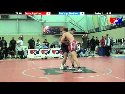 Trace Engelkes vs. Santiago Martinez at 2013 ASICS University Nationals - GR