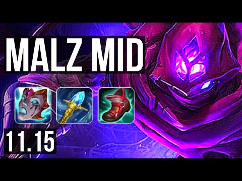 MALZAHAR vs RYZE (MID) | 3.9M mastery, 1800+ games, 8/2/9, Godlike | BR Grandmaster | v11.15