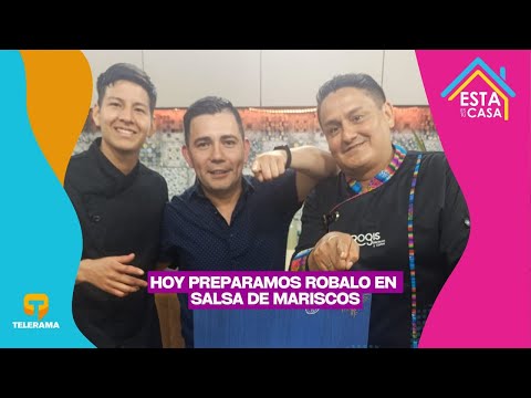 Hoy preparamos Robalo en salsa de mariscos