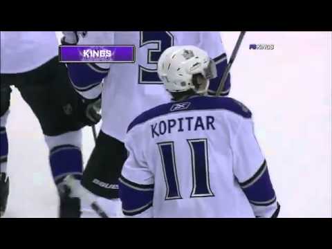 12/27/2010 Air Mail...Anze Kopitar lofts the puck up to the rafters