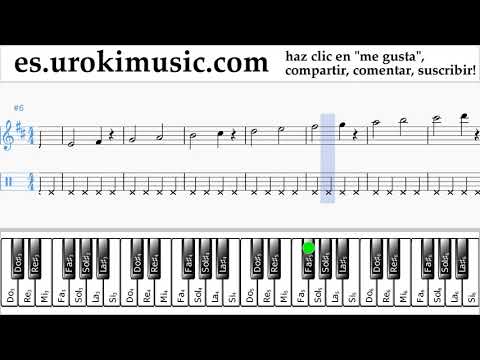 Tutorial de Piano (mano derecha) Jonas Blue - Mama Clases Notas Parte#1 um-i927