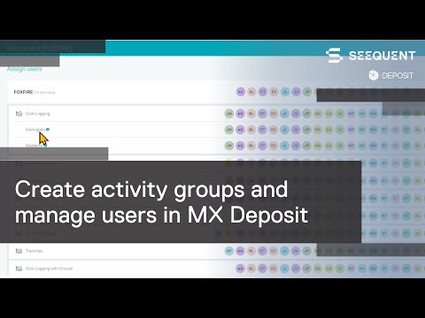Create Activity Groups And Manage Users In Mx Deposit