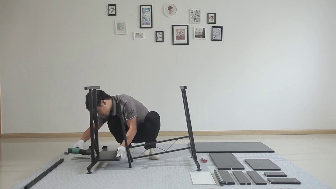 Mesa de Oficina tipo Escritorio para Ordenador de Cristal Ala Esquinera