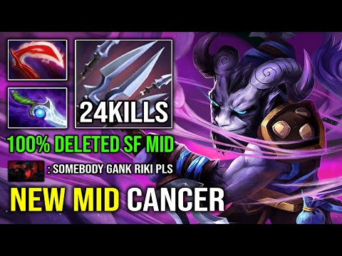 MID RIKI IS CANCER 100% Deleted SF From Mid Lane with Brutal Backstab 1Kill Per Min Dota 2