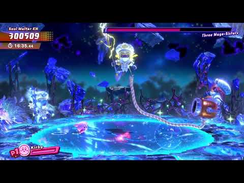 Kirby Star Allies Boss 27 - Three Mage Sisters