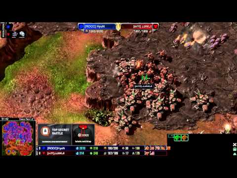 1/3 Many czyli Hyun vs jjakji na Heavy Rain - Starcraft 2 HD Polski komentarz