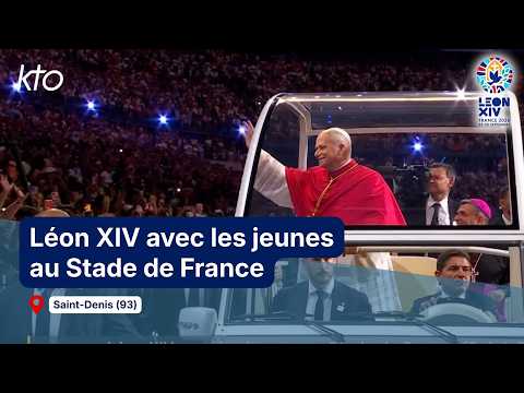 Léon XIV avec les jeunes au Stade de France (Saint-Denis)