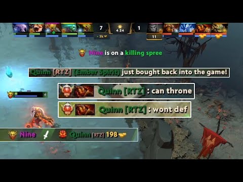 "can throne, wont def" -Quinn said his magic words after getting dominated by Nine in the midlane