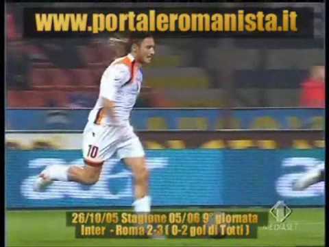 Francesco Totti cucchiaio a S Siro   Inter Roma 2 3  Caressa Voice by PortaleRomanista&Effeci
