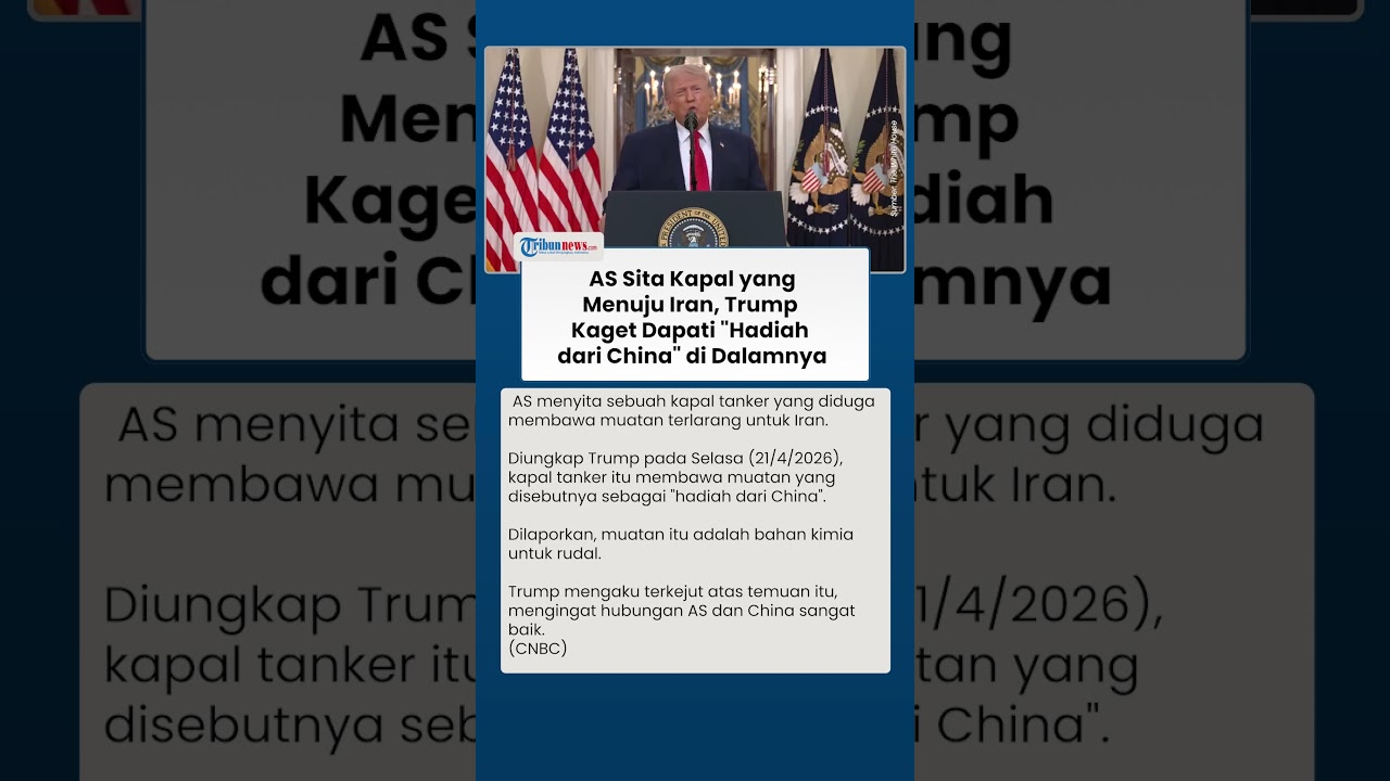 AS Sita Kapal yang Hendak Menuju Iran, Diduga Memuat Bahan Rudal, Trump: Ada Hadiah dari China