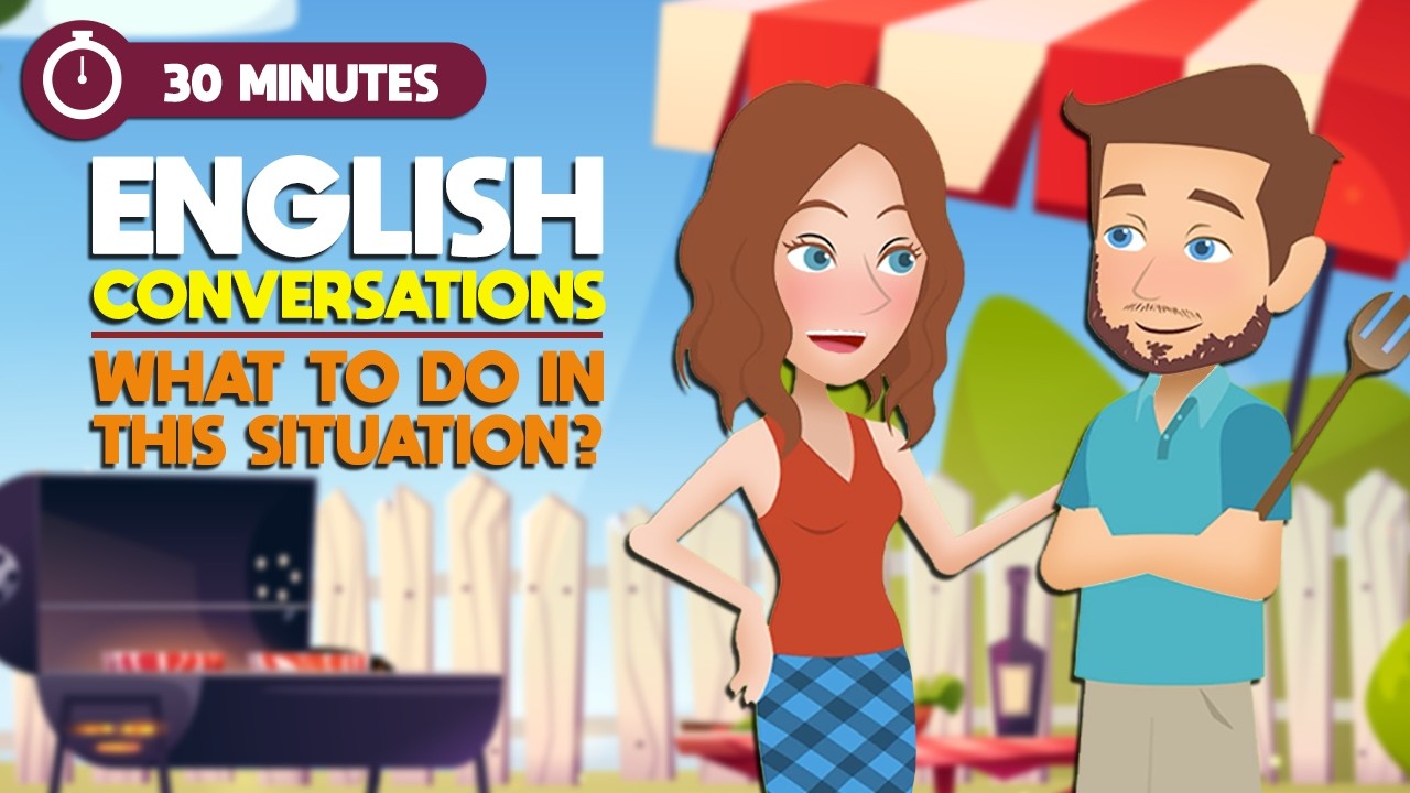 Basic English Speaking Conversation Practice in 30 Minutes For Beginner | Real-life English