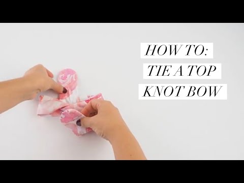 How to Tie a Top Knot Bow Headband Tutorial