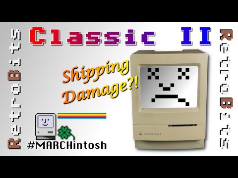 Shipping-damaged Mac Classic II - can it be saved? #MARCHintosh2022