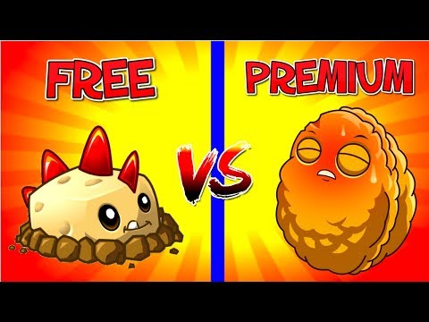 Plants vs Zombies 2 Explode O Nut VS Primal Potato Mine FREE vs PREMIUM