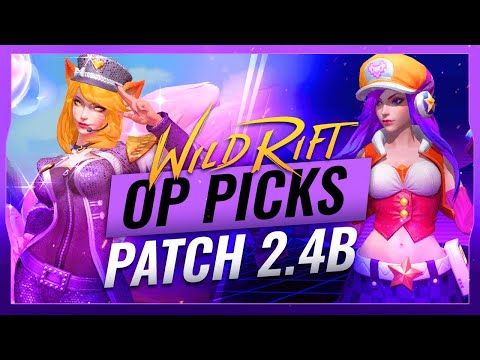 BEST OP PICKS for Patch 2.4B (Low Elo) - Wild Rift (LoL Mobile)
