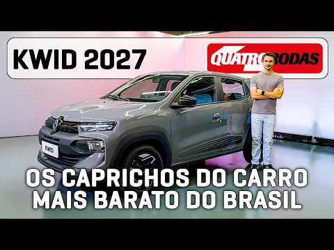 Renault Kwid 2027 tem até PAINEL DIGITAL e fica quase R$ 12.000 MAIS BARATO