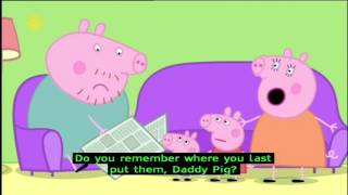Peppa Pig (Series 1) - Daddy Loses His Glasses (with subtitles)