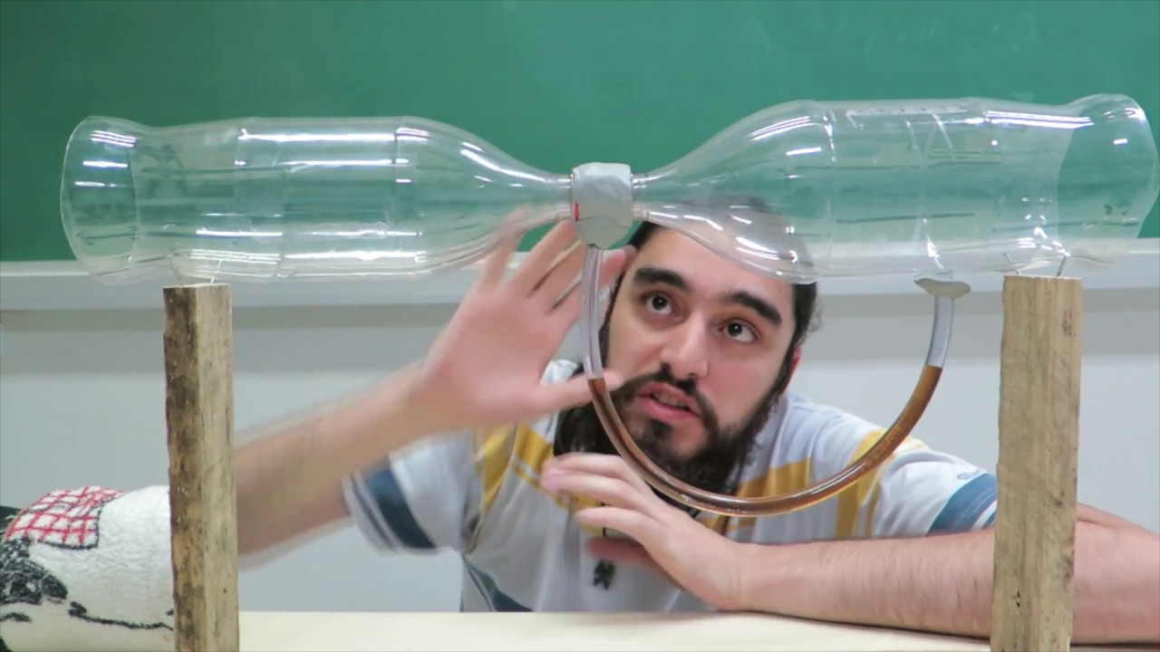 Tubo de Venturi caseiro e equação de Bernoulli.
