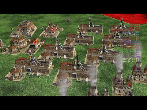 1 NUKE China + SUPER NUKE vs 7 USA Super - Command & Conquer Generals Apocalyptic