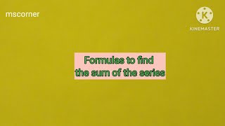 Sum of the series of n numbers, n² numbers & n³ numbers