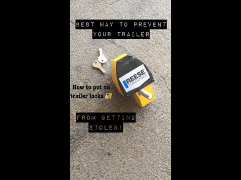 Two differnet types of Anti-Theft Trailer locks