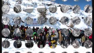 preview picture of video 'Skiing in Auli uttarakhand india , skiing course in Auli'
