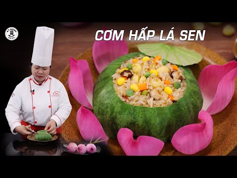Cách làm Cơm Hấp Lá Sen thơm ngon và dễ làm - Dạy học nấu ăn | Kỹ năng Vào Bếp