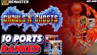 Which Version of Ghouls 'N Ghosts Did I Rank No.1 (4K Remaster) #ghoulsnghosts #capcom #arcadegames