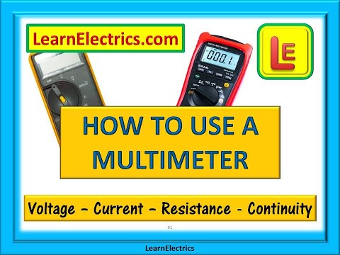 HOW TO USE A MULTIMETER – Measure Voltage, Current, Resistance and Continuity