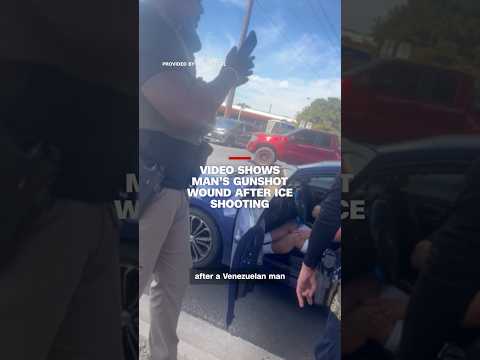 Video shows man's gunshot wound after ICE shooting